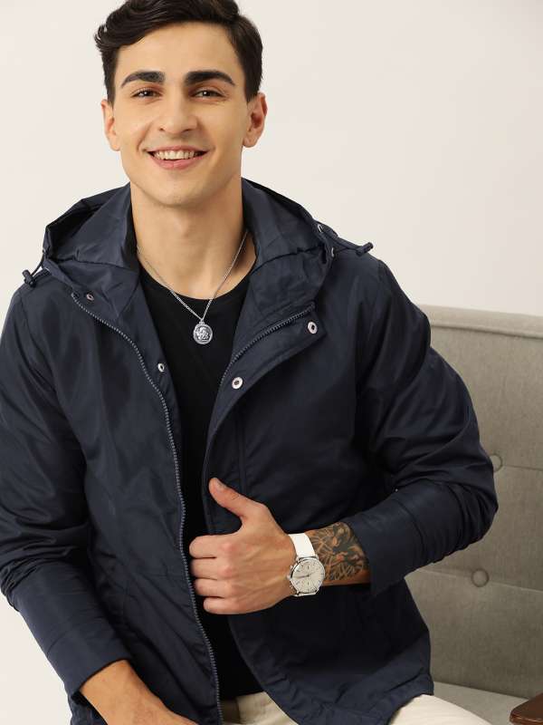 Mast And Harbour Navy Blue Jackets Buy Mast And Harbour Navy Blue Jackets online in India