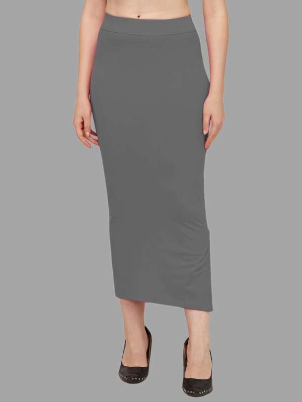 Buy Scube Designs Women Grey Cotton Blended Saree Shapewear - XL Online at  Best Prices in India - JioMart.