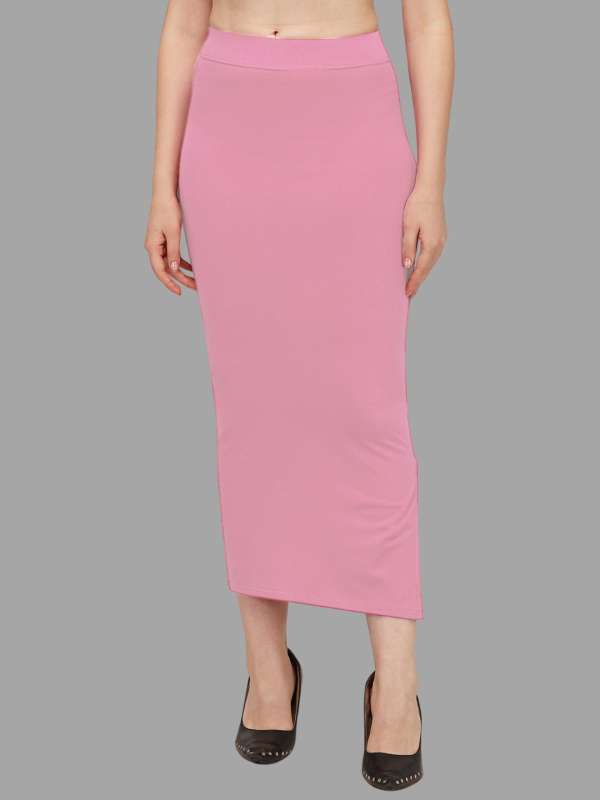Buy shapewear online, Pink Cotton Jersey Shapewear For Sarees, ESTFABSW-1312