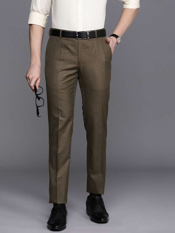 Ethnix By Raymond Formal Trousers  Buy Ethnix By Raymond BEIGE Trousers  Online  Nykaa Fashion