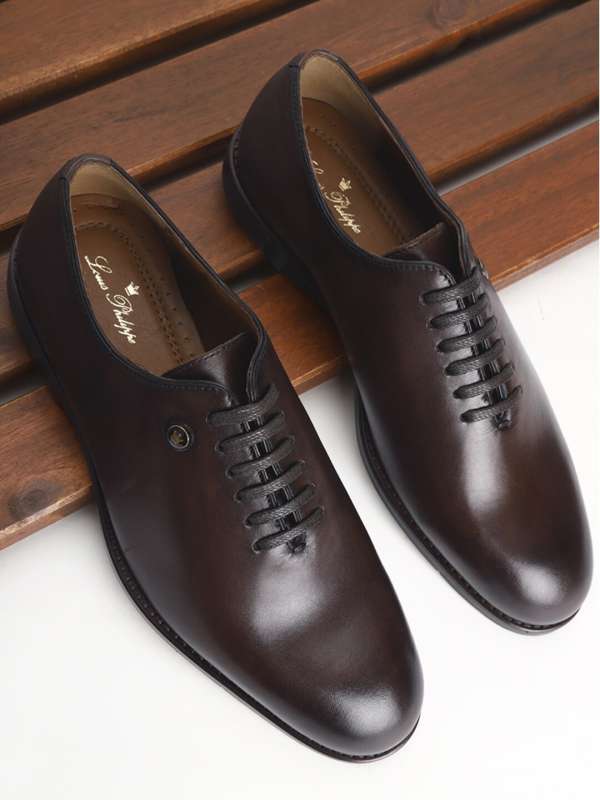 Louis Philippe Black Leather Lace Up Dress Shoe Men's 40