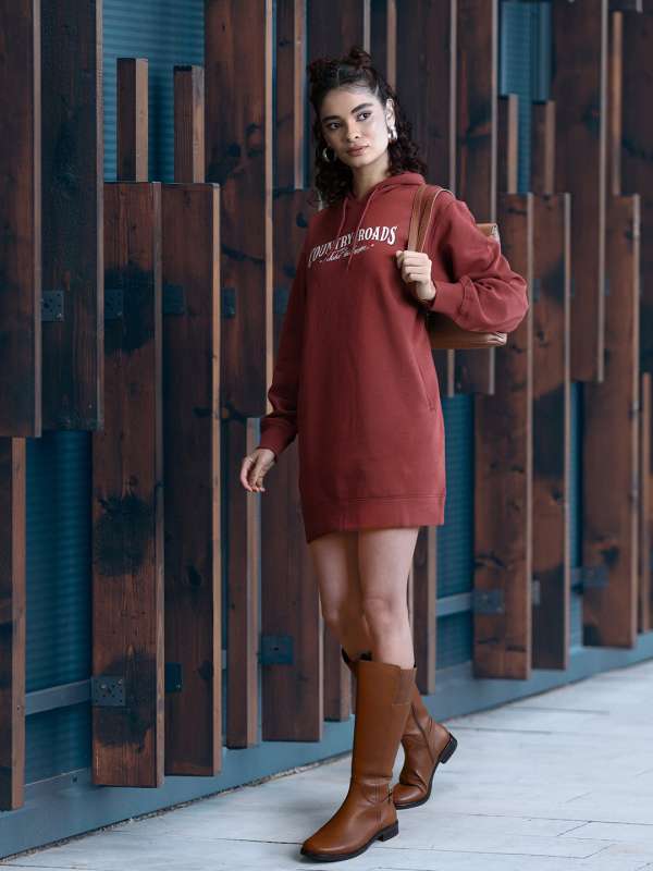 Oversized hooded sweater dress new arrivals