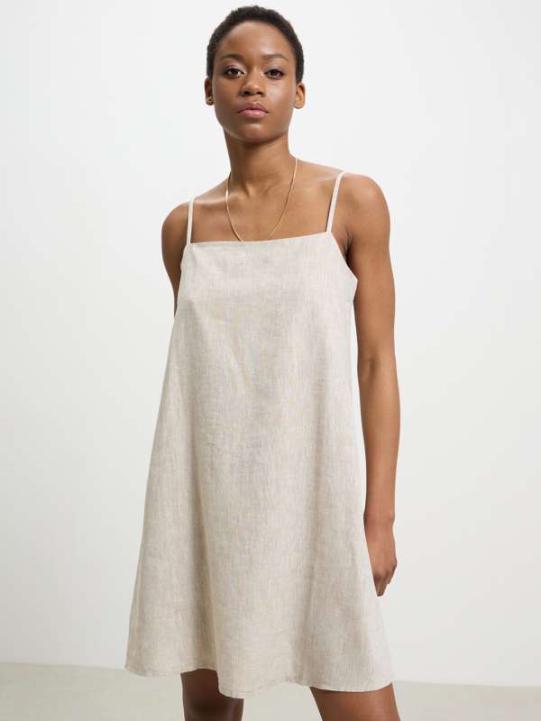 Solid shift dress sales