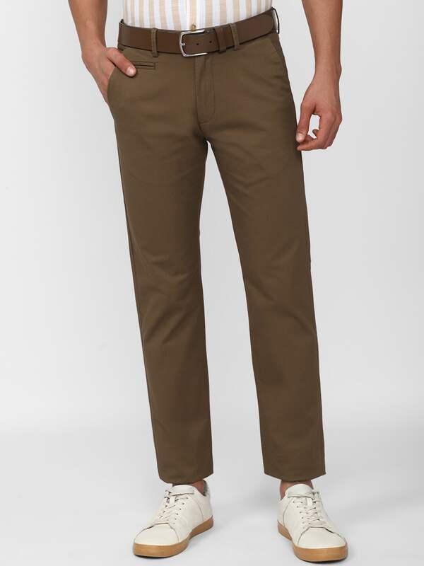 Buy Men Grey Textured Super Slim Fit Formal Trousers Online  715247  Peter  England