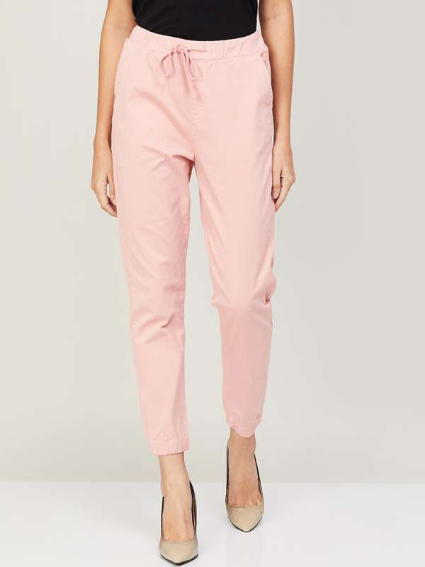 Buy Code by Lifestyle Pink Mid Rise Pants for Women Online  Tata CLiQ