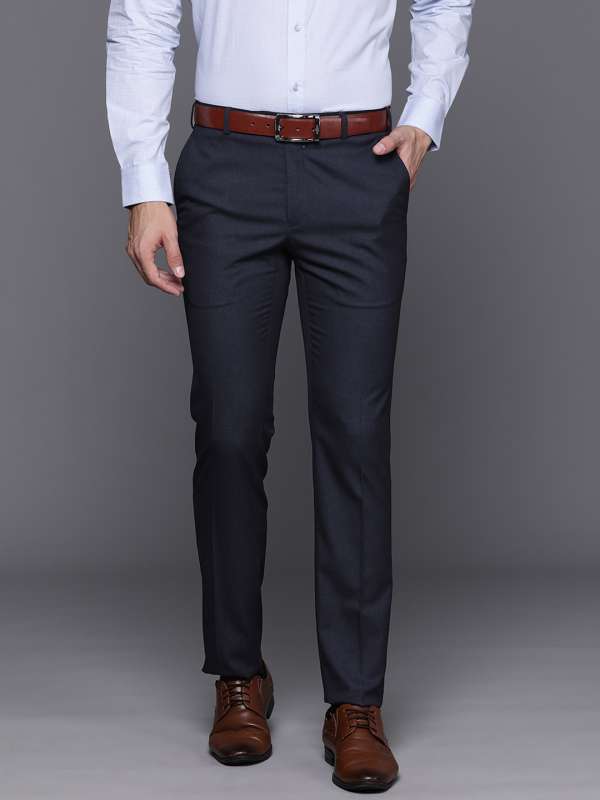 Raymond Slim Fit Medium Grey Trouser For Men