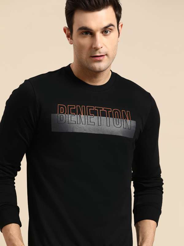 United colors of benetton full sleeve solid men's deals sweatshirt