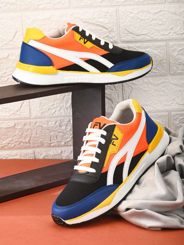 Orange and yellow sneakers 2025