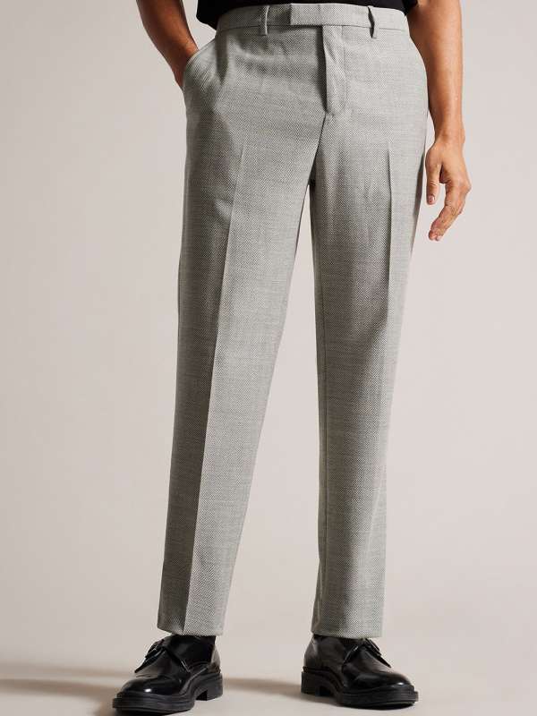 Buy Ted Baker Brown Herringbone Textured Trousers Online  661285  The  Collective
