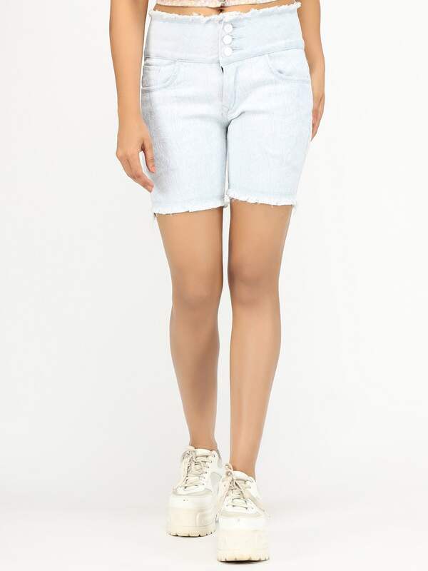 DAZE Bottom Line Womens Denim Shorts - WHITE | Tillys-sgquangbinhtourist.com.vn