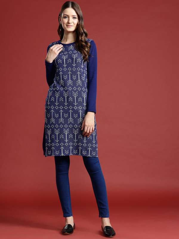 Winter kurtas for ladies on sale
