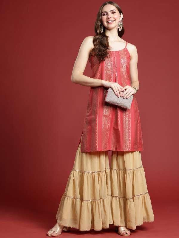 Shoulder strap kurtis hotsell online