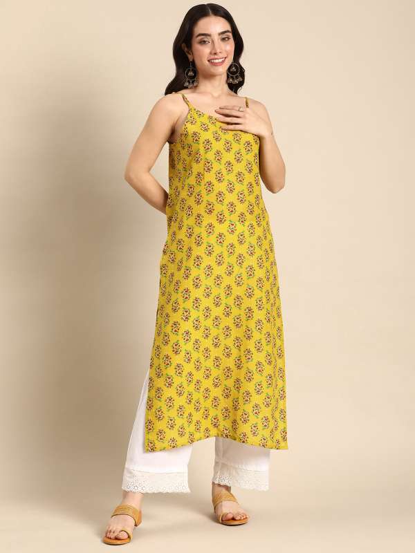 Ajrakh Print Noodle Strap Cotton Dress , Spaghetti Strap Pink Dress online | CraftsandLooms 3XL