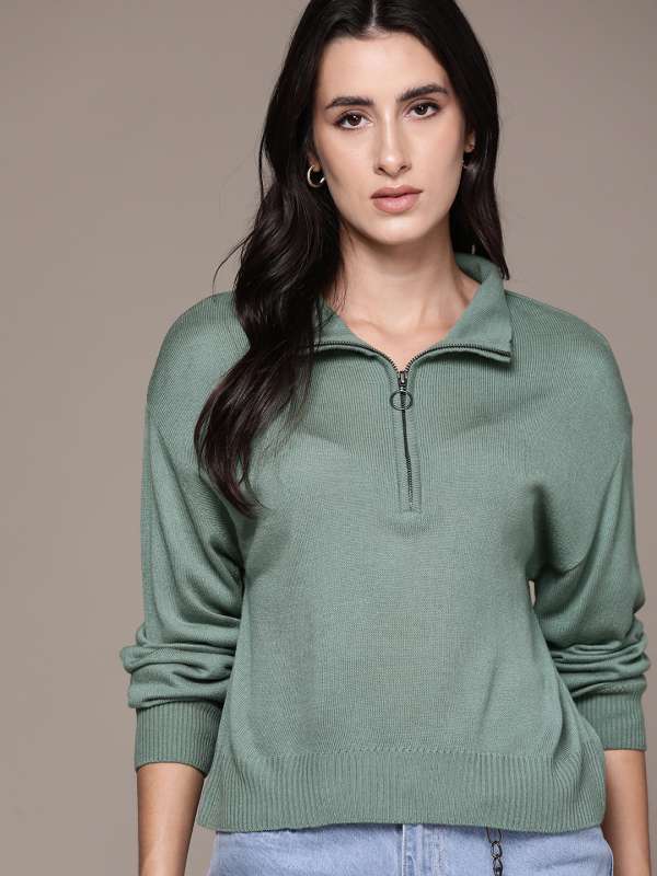 Women Zipper Sweaters Buy Women Zipper Sweaters online in India