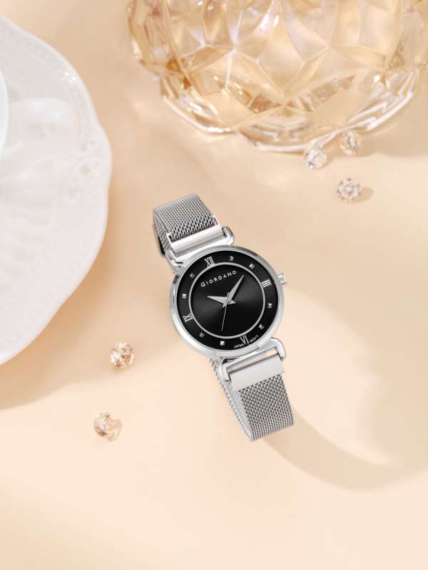 Giordano 60064 11 Silver Black Analog Watch 537202 Ht Ml Buy