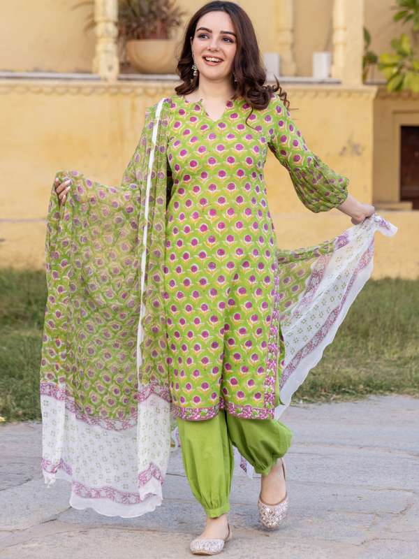 Off White Banglori Silk Readymade Patiala Suit 222220