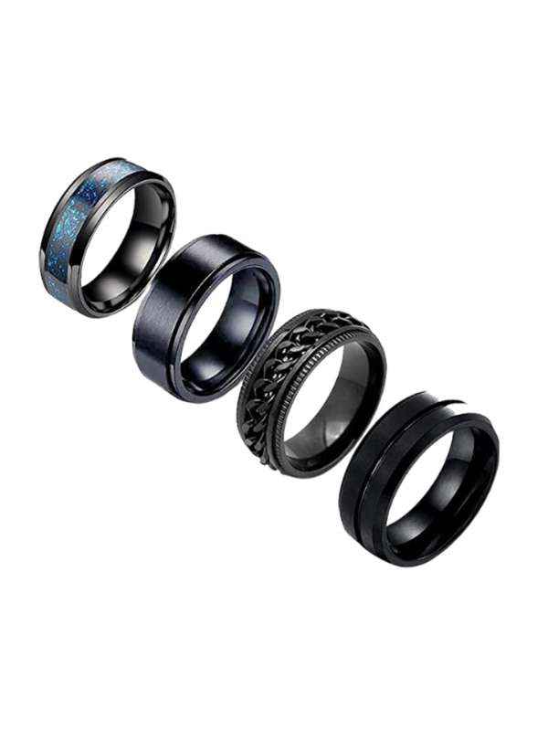 Steel shop black ring