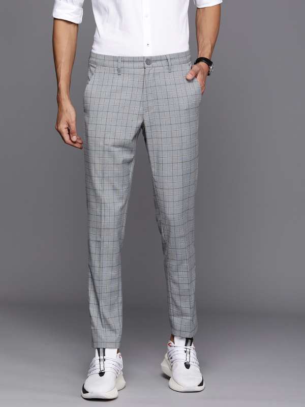 Beige checkered suit pants  Tailor Store