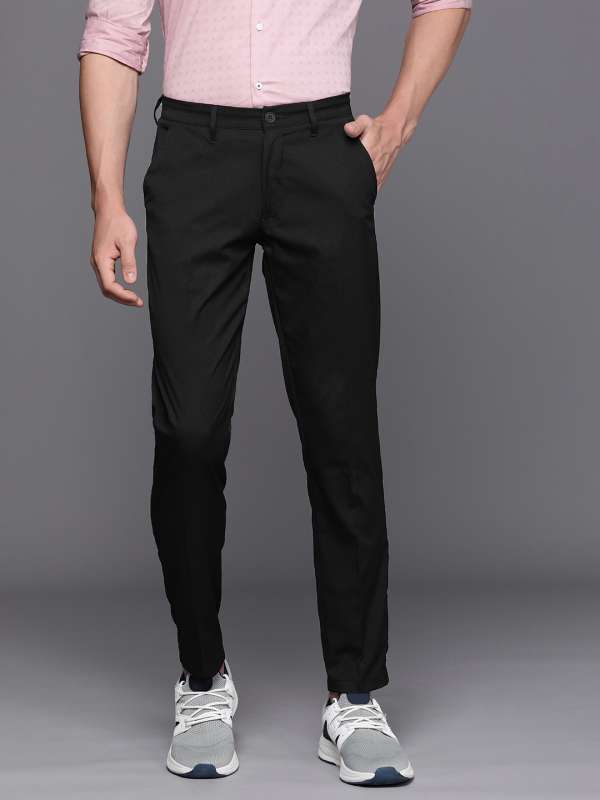 Buy Louis Philippe AthWork Men Grey Comfort Slim Fit Solid Smart Casual  Trousers  Trousers for Men 7410739  Myntra
