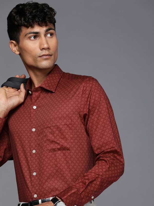 Buy Maroon Shirts for Men by LOUIS PHILIPPE Online