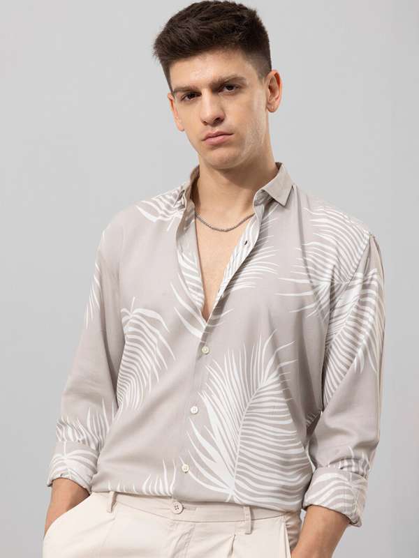 Buy Highlander Black/White Slim Fit Printed Casual Shirt for Men Online at  Rs.469 - Ketch