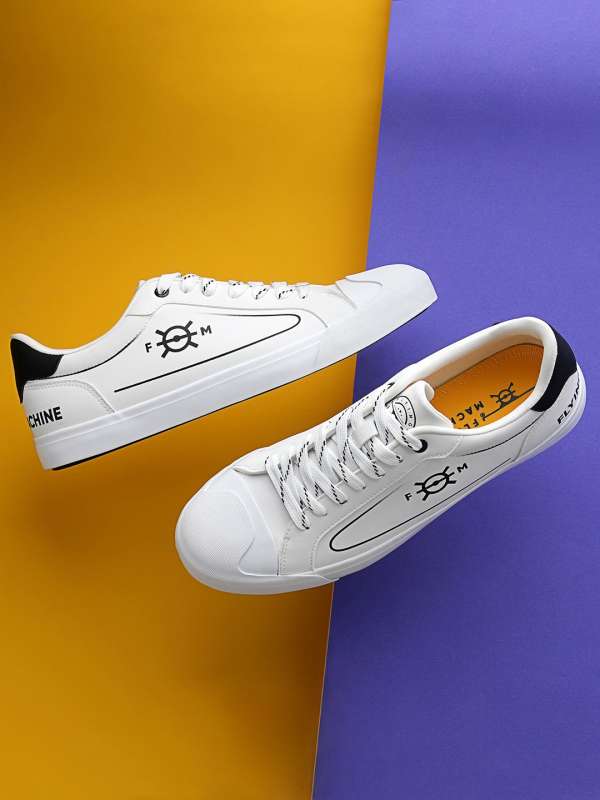 Flying machine white top sneakers