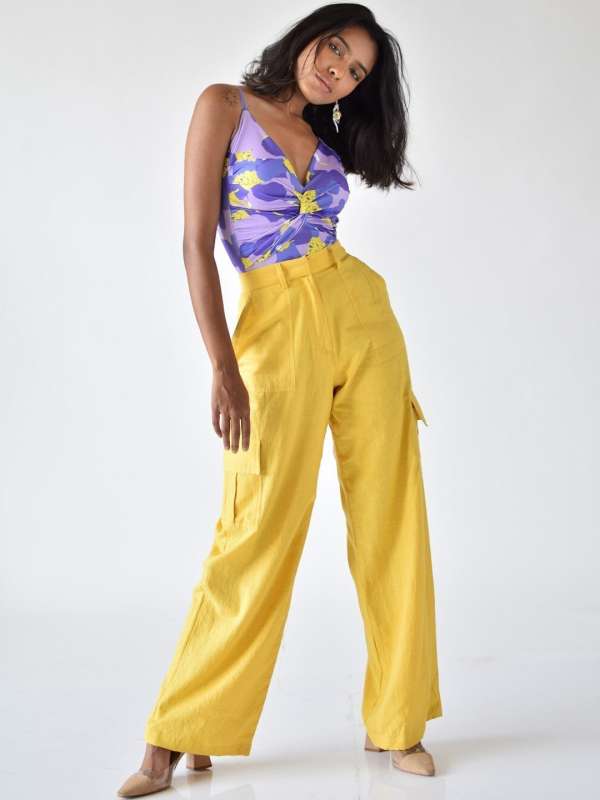 Buy JAIPUR STREET Womens Cotton Solid Yellow Ladies Pant to Wear with  Ladies Kurta or Ladies KurtiHCP6YELLOWSLUBM at Amazonin