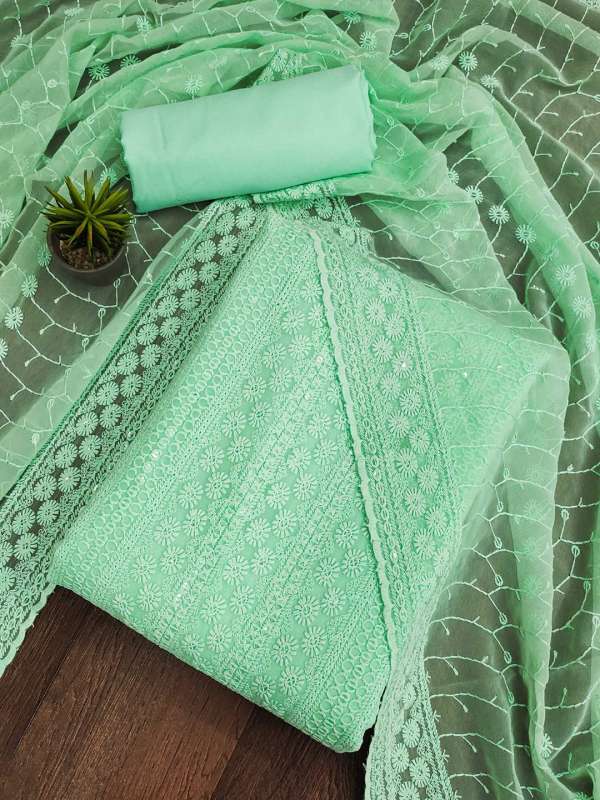 Green dress sales material online