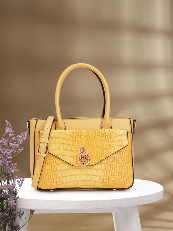 Mustard yellow handbags clearance
