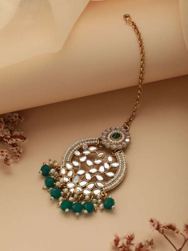 Gold plated hotsell maang tikka online