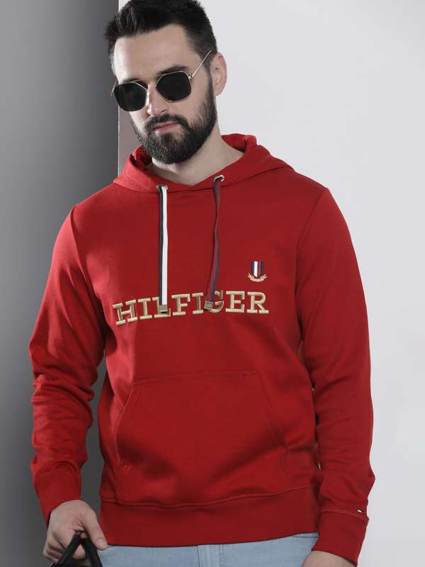 Red Men Sweatshirts Hooded Tommy Hilfiger Buy Red Men Sweatshirts Hooded Tommy Hilfiger online in India