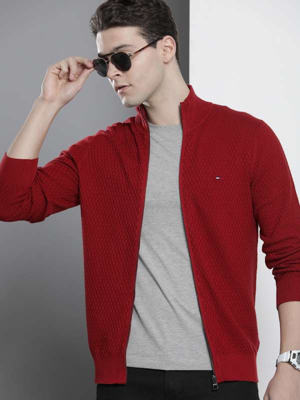 Tommy hilfiger maroon sweater deals