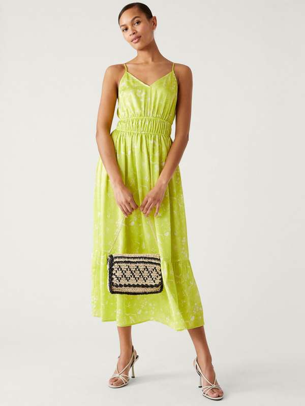 Mark and spencer yellow dress on sale