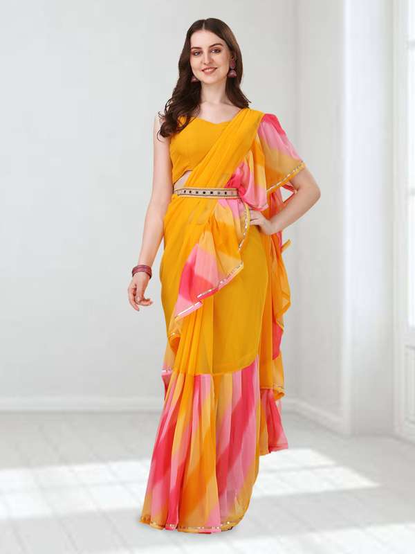 Jeans saree online top