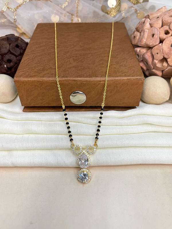 Tanishq diamond mangalsutra designs catalogue with price sale