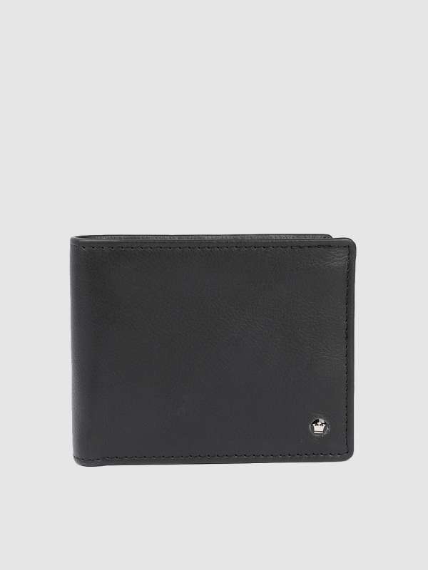 LOUIS PHILIPPE Textured Leather Bi-Fold Wallet For Men (Black, OS)