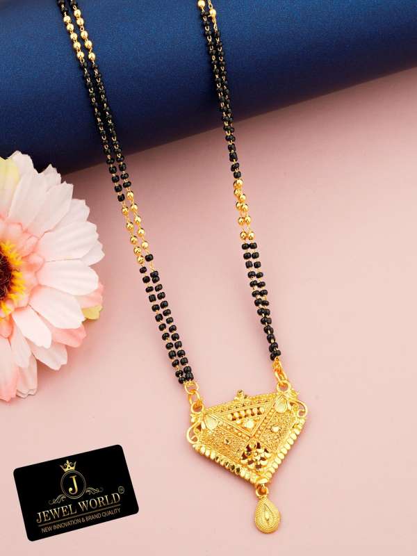 Gold plated mangalsutra pendant sale