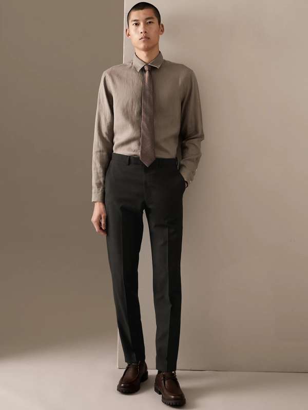 Slim Fit Pure Wool Twill Trousers  JAEGER  MS