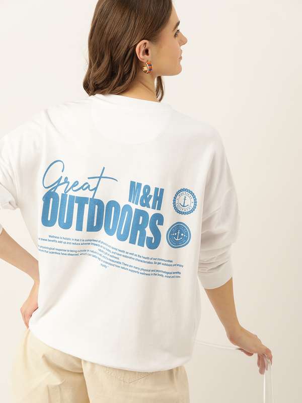 Women White Sweatshirts - Buy Women White Sweatshirts online in India