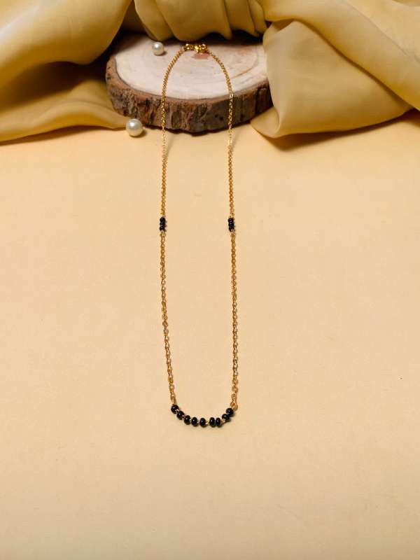 Women's gold sales plated mangalsutra