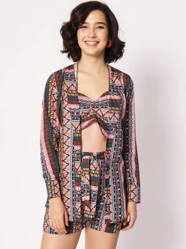 Shorts and shrug on sale