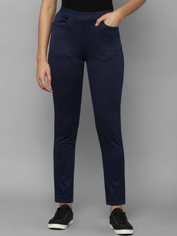 Allen Solly Trousers and Pants  Buy Allen Solly Women Green Regular Fit  Solid Casual Trouser Online  Nykaa Fashion