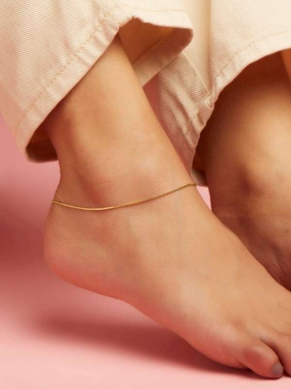 Pure outlet gold anklets