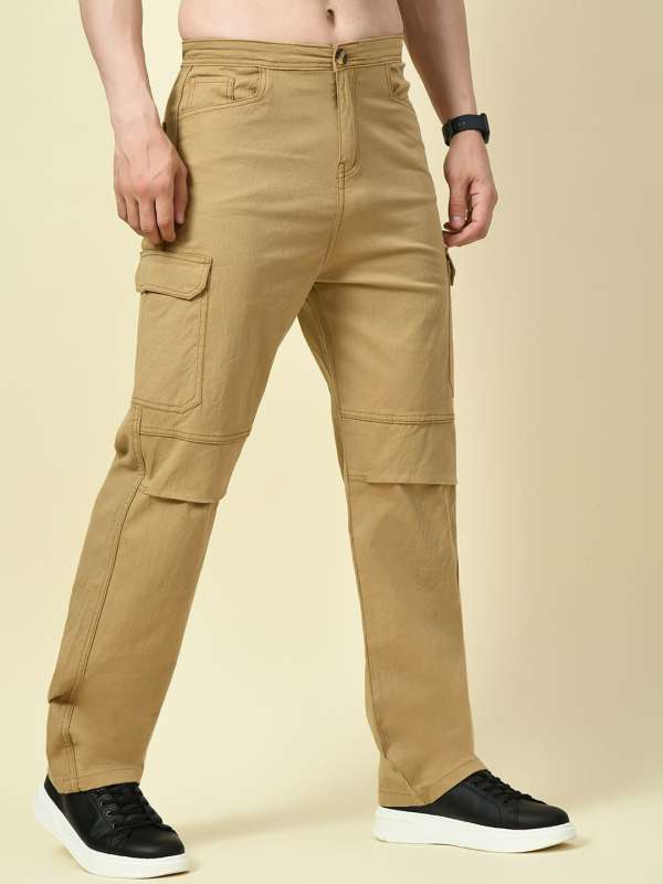 Mens Tall Relaxed Fit Twill Cargo Trousers  Boohoo UK