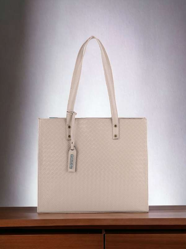 Toteteca Cream Bags Buy Toteteca Cream Bags online in India