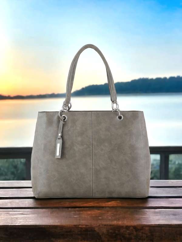 Toteteca Grey Handbags Buy Toteteca Grey Handbags online in India