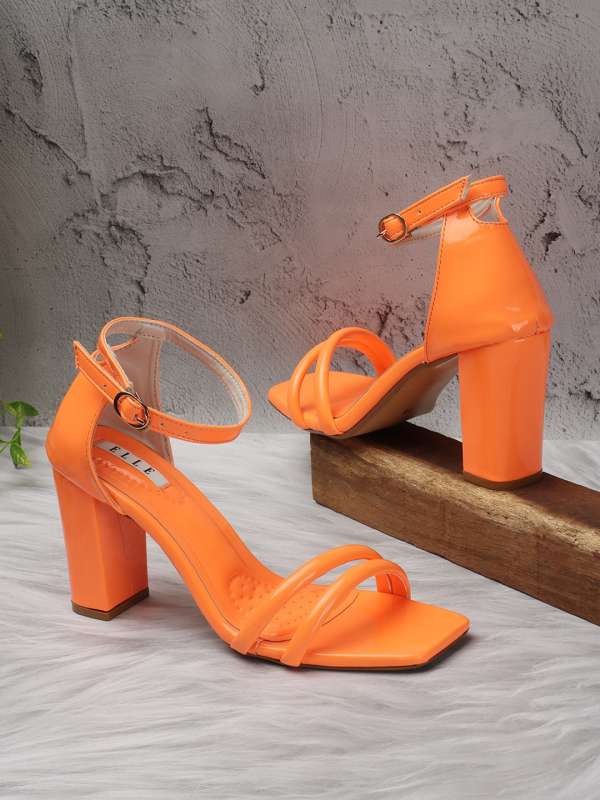 Orange clearance high heels