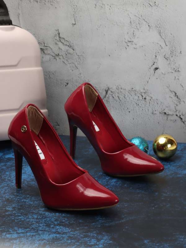 Maroon on sale stiletto heels