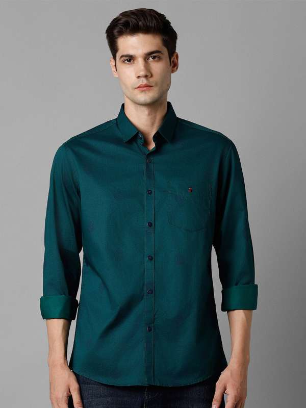 LOUIS PHILIPPE Men Checkered Formal Green Shirt - Buy LOUIS PHILIPPE Men  Checkered Formal Green Shirt Online at Best Prices in India