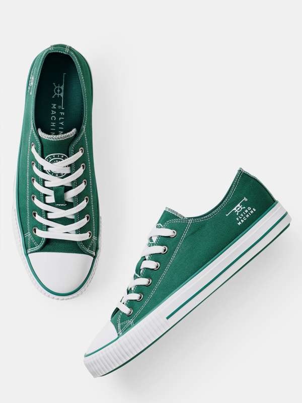 Mens green and white sneakers outlet